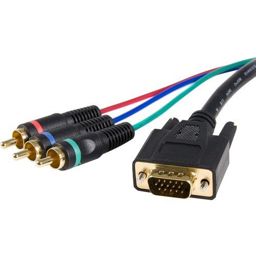 StarTech.com StarTech.com Cable adapter - RCA breakout - HD15 (m) - component (f) - 3 ft - Connect a VGA output (video car
