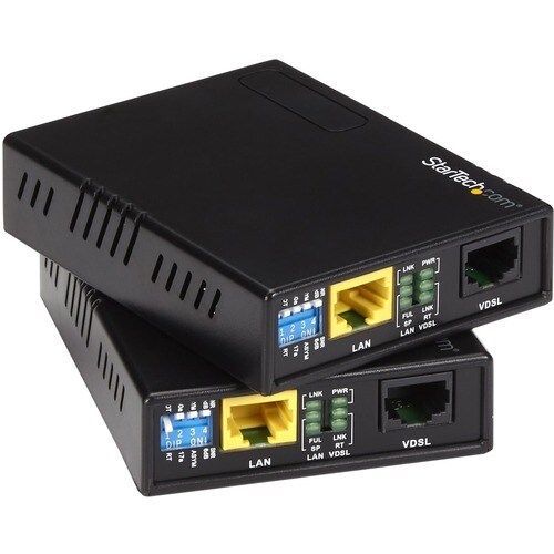 StarTech.com 10/100 VDSL2 Ethernet Extender Kit over Single Pair Wire - 1km - Extend your 10/100Mbps network by up to 1km 
