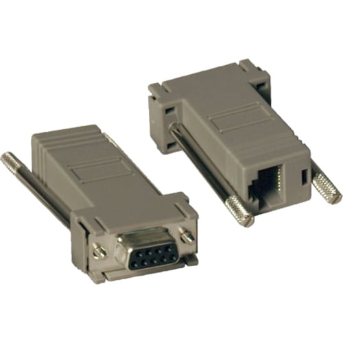 Eaton Tripp Lite Series Null Modem Serial DB9 Serial Modular Adapter Kit, 2x (DB9F to RJ45F) - 2x (DB9F to RJ45F)