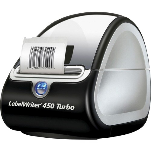 Dymo LabelWriter 450 Turbo Direct Thermal Printer - Monochrome - Label Print - USB - Gray - 1.2 lps Mono USB 71LPM MAX 2.3