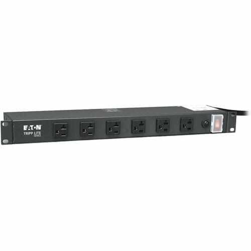 Eaton Tripp Lite Series 1U Rack-Mount Power Strip, 120V, 20A, 5-20P, 12 Outlets (6 Front-Facing, 6-Rear-Facing) 15 ft. (4.