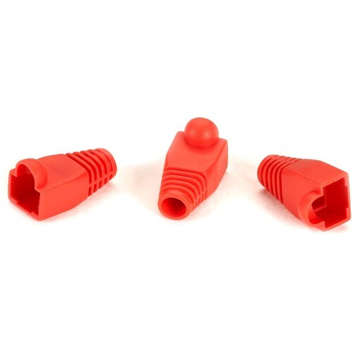 Black Box Snagless Cable Boot - Red, 50-Pack - Connector Boot - Red - 50 Pack