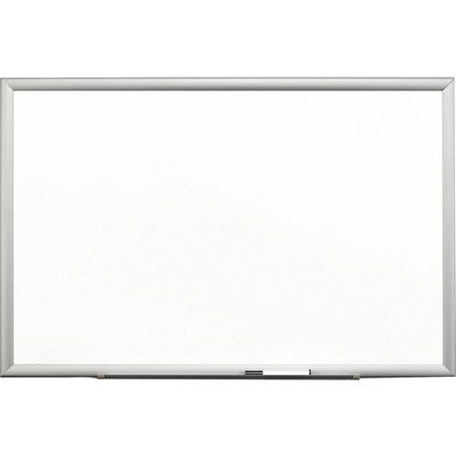 3M Premium Marker Board - 96" (8 ft) Width x 48" (4 ft) Height - White Porcelain Surface - Silver Aluminum Frame - Rectang