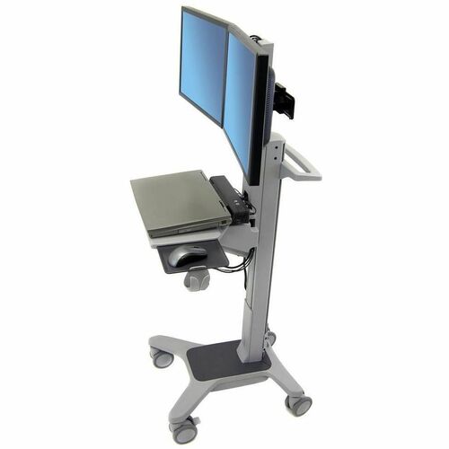 Carrello per computer Ergotron Neo-Flex - 20,87 kg Capacità - 4 Casters - Alluminio, Con dorsi plastici, Acciaio verniciat