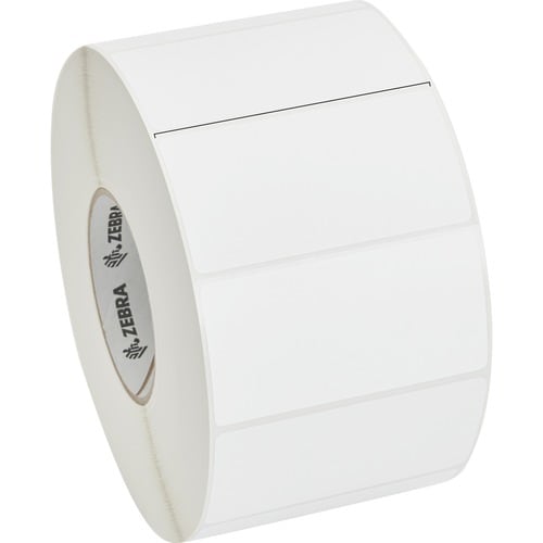 Zebra Label Paper 4 x 2in Direct Thermal Zebra Z-Perform 1000D 3 in core - 4" Width x 2" Length - Permanent Adhesive - Rec