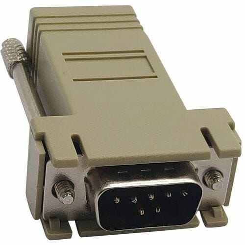 Tripp Lite series B090-A9M Modular Adapter - 1 x 9-pin DB-9 Serial Male - 1 x RJ-45 Network - Beige