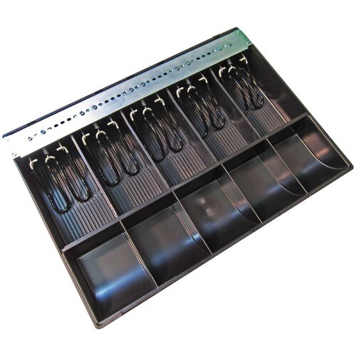 apg Replacement Tray | Plastic Molded Till for Cash Register| 5 Bill/ 5 Coin Compartments | 16â€ x 16.8â€ x 4.9â€ | PK-
