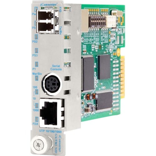 Omnitron Systems iConverter 8926N-0 Media Converter Interface Device - 1 x RJ-45 , 1 x LC Duplex - 10/100/1000Base-T, 1000