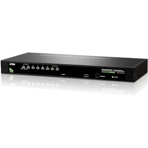 Aten CS1308 KVM Switch - 8 x 1 - 8 x SPHD-15 Keyboard/Mouse/Video - 1U - Rack-mountable