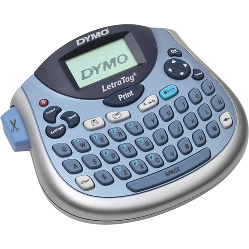 Dymo LetraTag LT100-H Label Maker - 6.8mm/s Color - Tape - 0.47" - 160 dpi Auto Power OFF, Manual Cutter, Time Function, D