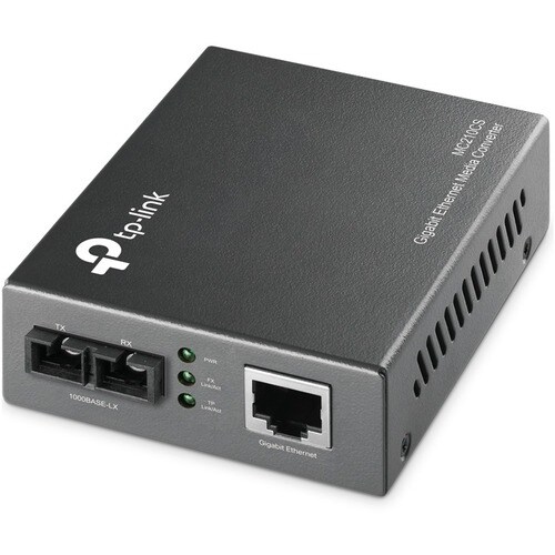 TP-Link MC210CS Transceiver/Medienkonverter - 2 Anschluss(e) - 1 x Netzwerk (RJ-45) - 1 x SC - Twisted Pair, Glasfaserleit