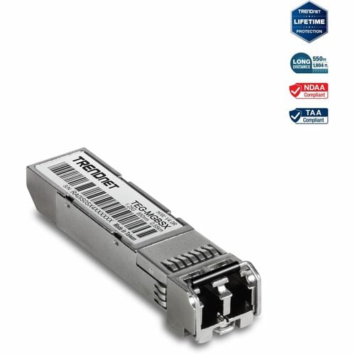 Trendnet TEG-MGBSX. SFP Transceiver-Typ: Faseroptik, Maximale Datenübertragungsrate: 1000 Mbit/s, Schnittstelle: SFP. Prod