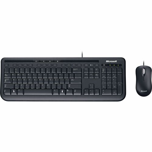 Microsoft Desktop 600 Keyboard & Mouse - QWERTY - Portuguese - USB Cable Keyboard - 107 Key - Keyboard/Keypad Color: Black