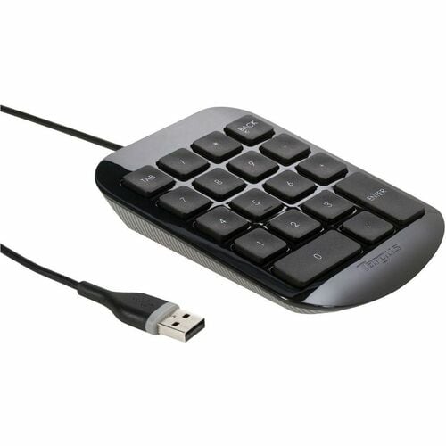 Targus Numeric Keypad - Cable Connectivity - USB Interface - PC, Mac - Black