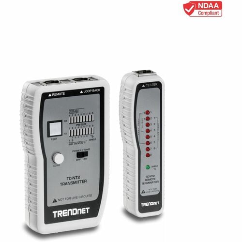 TRENDnet Network Cable Tester, Tests Ethernet, USB And BNC Cables, Accurately Test Pin Configurations up to 300m (984 ft),