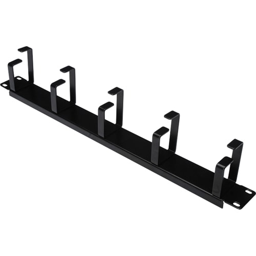 Digitus Kabelrangierpanel mit Kabelführungsbügeln für 483 mm (19")-Schränke, 1HE. Produktfarbe: Schwarz. Verpackungsbreite