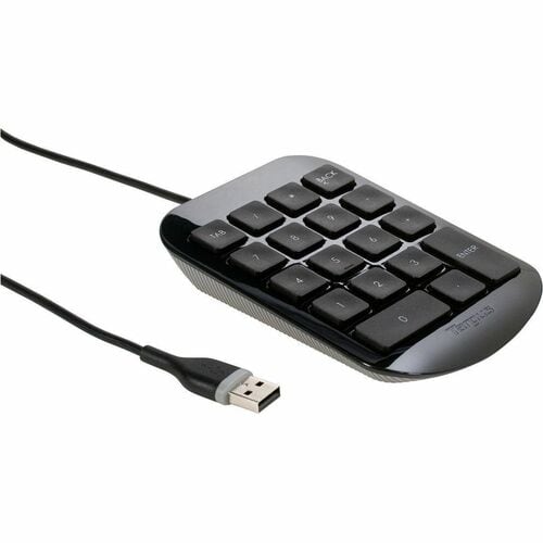Targus AKP10EU Keypad - Cable Connectivity - USB Interface - Black, Grey - USB Interface