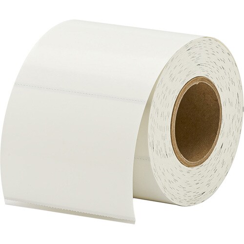 Primera 75400 Semi-Gloss Name Badge Tag Stock - 4" Width x 3" Length - Rectangle - Inkjet - Perforated - 500 / Roll - 18 /