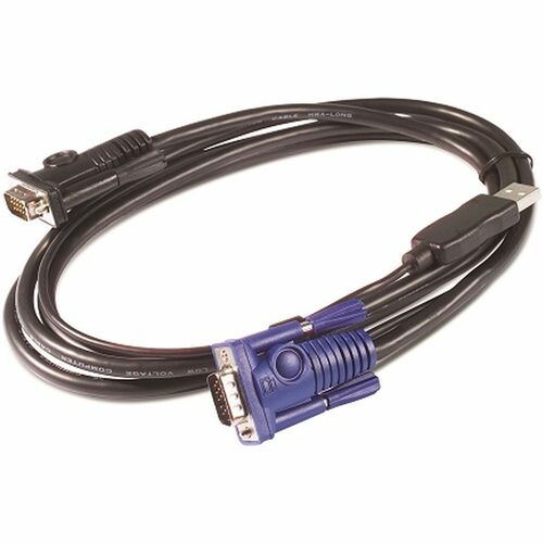 APC KVM USB Cable - 3.65 m USB KVM Cable - Black - 1 Each