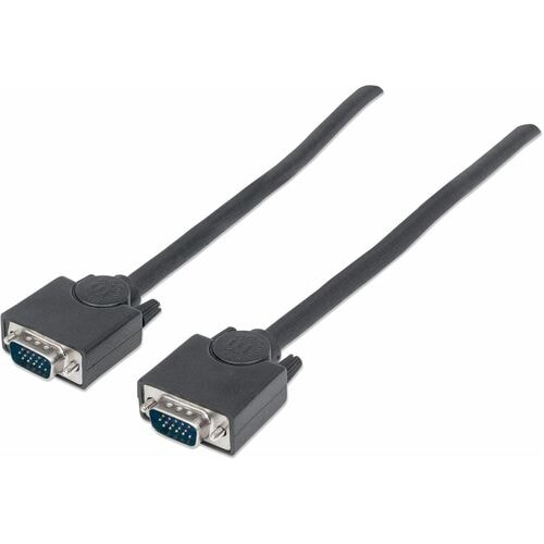 Manhattan Cable para monitor SVGA - Extremo Secundario: 1 x 15-pin HD-15 - Male - Cable divisor - Apantallado - Níquel Con