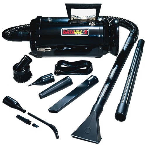 MetroVac Data Vac Pro MDV-2BA Portable Vacuum Clearner - 780 W Motor - Bagged - 12 ft Cable Length - 6 ft Hose Length - 63