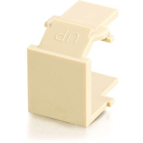 C2G Snap-In Blank Keystone Insert Module - Ivory - Ivory