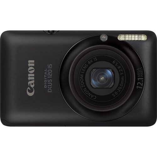 Canon Digital IXUS 120 IS 12.1 Megapixel Compact Camera - Black - 6.9 cm (2.7")LCD - 4x Optical Zoom - 4x Digital Zoom - 4