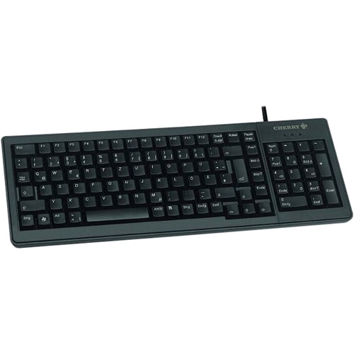 Clavier CHERRY G84-5200 - Câble Connectivité - USB, PSX 2 Interface - Français - AZERTY Disposition - Noir - 104 Touche(s)