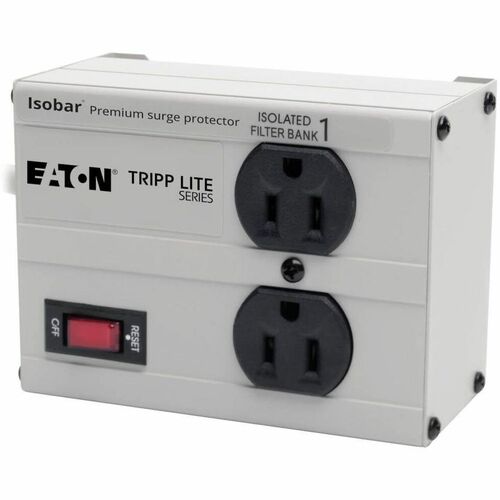 Tripp Lite series ISOBAR2-6 Surge Suppressor - NEMA 5-15P - 2 x NEMA 5-15R - 1410 J - 125 V AC Input - 60 kA - 6 ft (1.83 m)