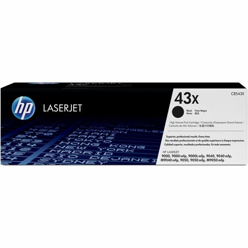 HP 43X (C8543X) Original Laser Cartucho de toner - Embalagem Individual - Preto - 1 Cada - Laser - 1 Pack