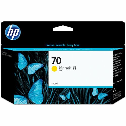 HP 70 (C9454A) Original Jato de tinta Tinteiro - Embalagem Individual - Amarelo - 1 Cada - Jato de tinta - 1 Cada