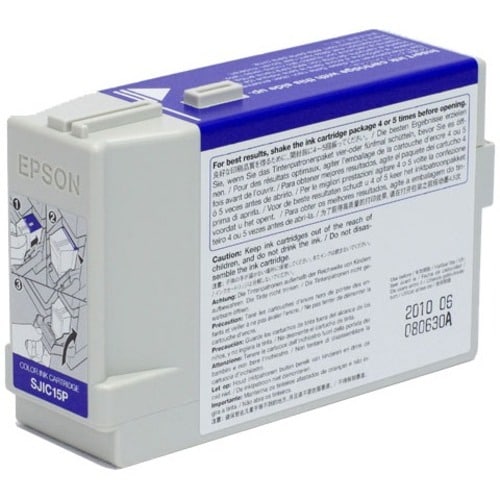 Epson SJIC15P Original Inkjet Ink Cartridge - Cyan, Magenta, Yellow - 1 Pack - Inkjet - 1 Pack