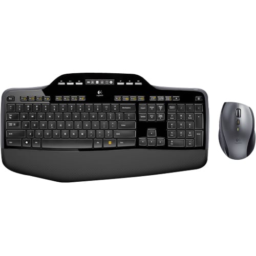 Logitech Wireless Desktop MK710 Keyboard & Mouse - USB Wireless RF Keyboard - USB Wireless RF Mouse - Laser