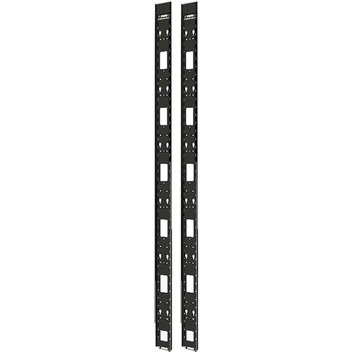 Acheminement de câbles APC by Schneider Electric AR7501 - Noir - 2 Paquet Pack - Panneau gestion câble - 42U Rack Height