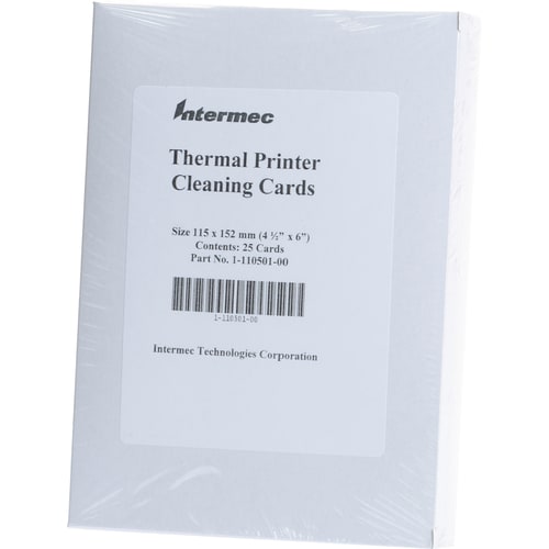 Intermec 1-110501-00 Cleaning Card - 25 / Pack