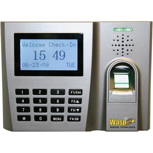 Wasp WaspTime 633808523800 Electronic Time Clock - Biometric - Digital