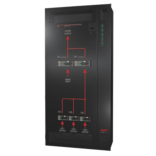 APC by Schneider Electric SBPAR10K20H-WP Bypass Panel - 1 x Hard Wire 5-wire (3PH + N + G) - 20 kW - 182.40 A, 182.40 A