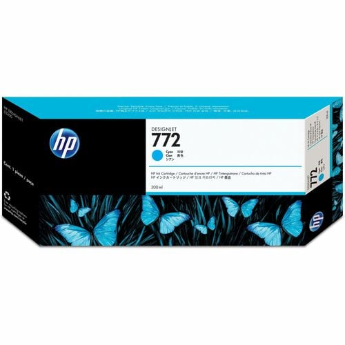 HP 772 (CN636A) Original Ink Cartridge - Single Pack - Inkjet - Cyan - 1 Each