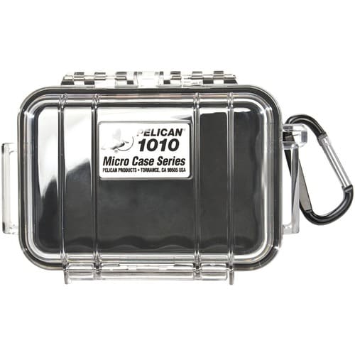 Pelican 1010 Carrying Case iPod - Black, Clear - 5.9" Height x 4.1" Width x 2.1" Depth