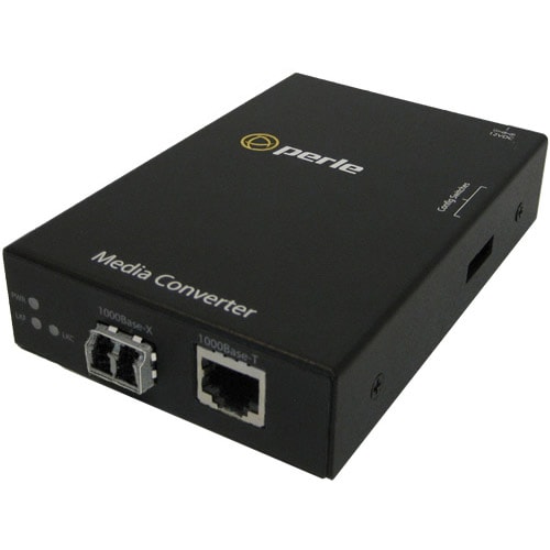 Perle S-1110-M2LC05 Media Converter - 1 x Network (RJ-45) - 1 x LC Ports - 10/100/1000Base-T - Rail-mountable, Rack-mounta