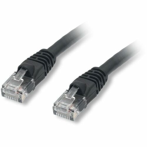 Comprehensive Cat5e 350 Mhz Snagless Patch Cable 50ft Black - 50 ft Category 5e Network Cable for Network Device - First E