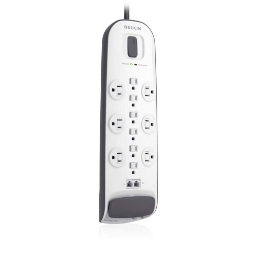 Belkin BV112234-08 12-Outlets Surge Suppressor - 8ft input cord - 3996 J - 12 x AC Power - 1875 VA - 3996 J - 125 V AC Inp