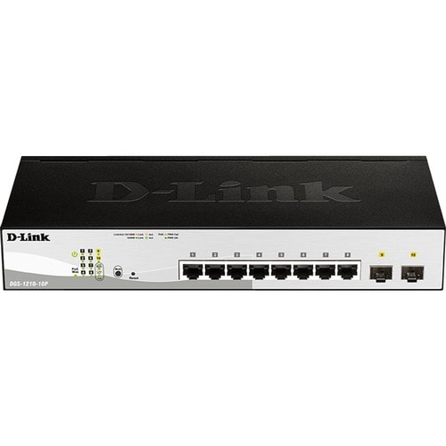 Switch smart managed D-LINK DGS-1210-10P 8 porte Gibabit + 2 porte Gigabit/SFP