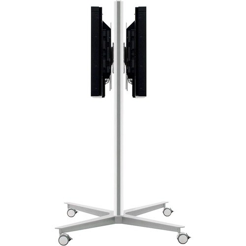 SMS Height Adjustable Display Stand - 50 kg Load Capacity - 145.5 cm Height x 93.6 cm Depth - Floor - Aluminium