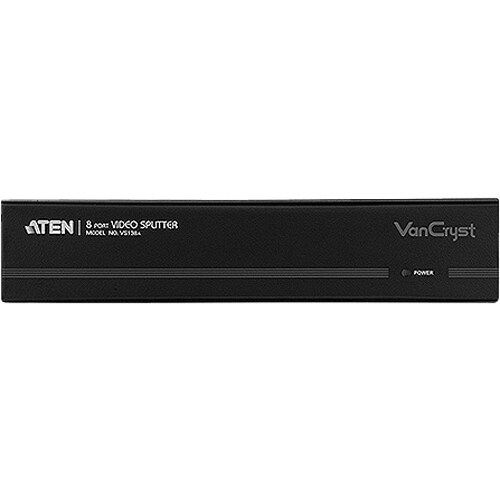 ATEN VanCryst VS138A Video Splitter-TAA Compliant - 2048 x 1536 - QXGA - 1 x 88 x VGA Out