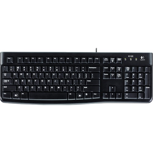 KEYBOARD K120 GERMAN LAYOUT USB BLACK SILENT