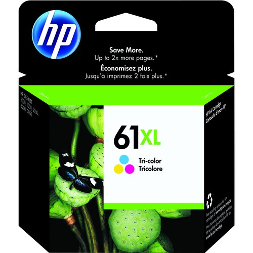 HP 61XL Original Inkjet Ink Cartridge - Cyan, Magenta, Yellow Pack - 330 Pages