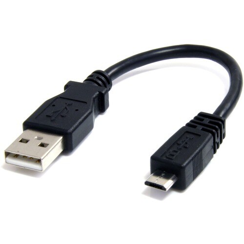 StarTech.com 6in Micro USB Cable - A to Micro B - Charge or sync micro USB mobile devices from a standard USB port on your