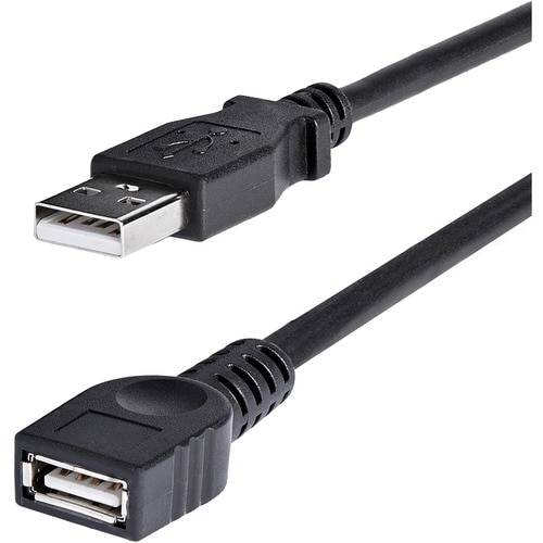 StarTech.com 6 ft Black USB 2.0 Extension Cable A to A - M/F - Type A Male USB - Type A Female USB - 6ft - Black
