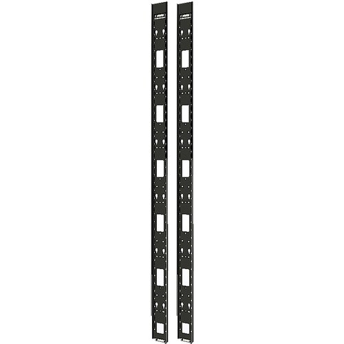 APC by Schneider Electric AR7501 Cable Routing - Black - 2 Pack Pack - Cable Management Panel - 42U Rack Height